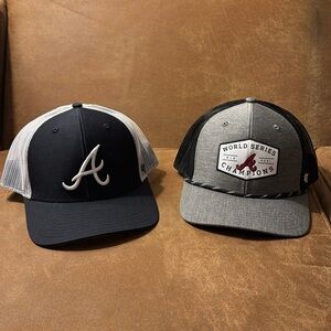 Atlanta Braves World Series Champions Hat Bundle (x2)